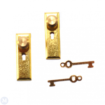 TC1140 Door Knob with Key Plates Pk 2